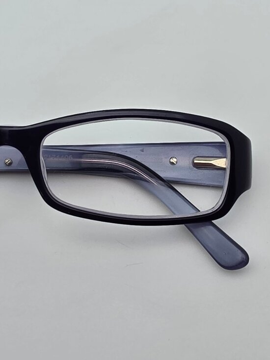 Prada VPR 15L 7ON-1O1 Dark Violet Eyeglasses Frame w/ Flexhinge Italy 51-16-135